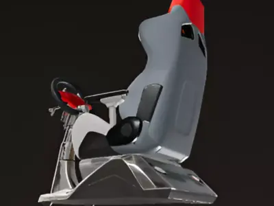 Racing Simulator Cockpit 3D model