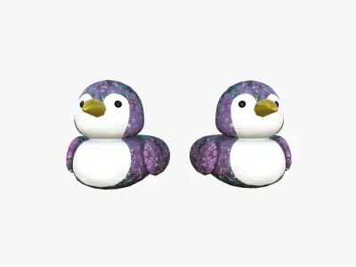 Slippers J09 Galaxy Bird - Costume Character Design Low-poly 3D model