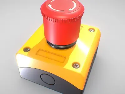 Emergency Stop Button Input Module 3D model