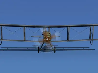 Airco DH-4 Air Mail Unmarked 3D model