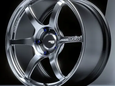 ADVAN Racing RG4 Low-poly 3D model