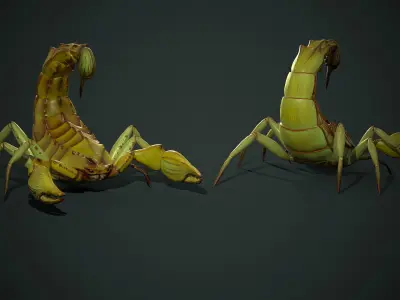 Fantasy scorpion - Game Ready Low-poly 3D model Low-poly 3D model