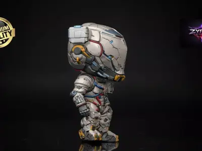 Pragmata Astronaut Robot Funko STL Sci-Fi 3D Print Figure 3D print model