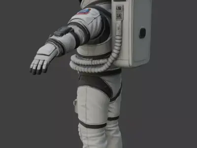 Realistic Astronaut Space Suit 3D model