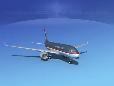 Boeing 787-8 US Airways 3D model
