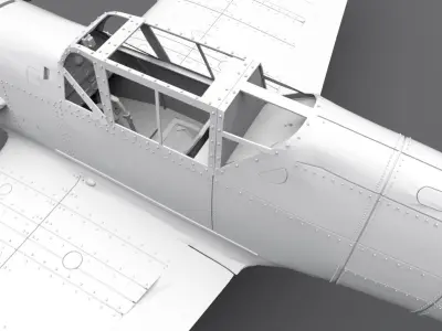 Messerschmitt Bf 109 Scale model 3D print model