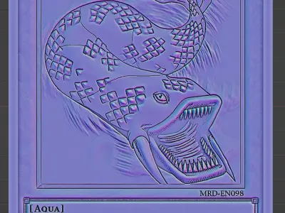 7 COLORED FISH - YU-GI-OH Free 3D print model