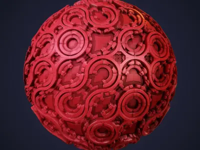 Ornaments Generator Scifi - Stylized - Real Low-poly 3D model