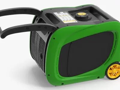 Portable Dual Fuel Inverter Generator 3D model