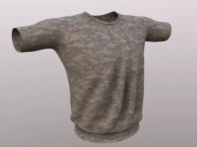 Military Tactical Shirt Army FREE Free low-poly 3D model