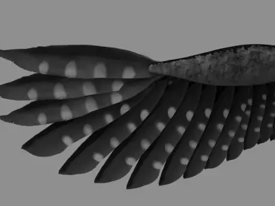 Downy Woodpecker 3D model