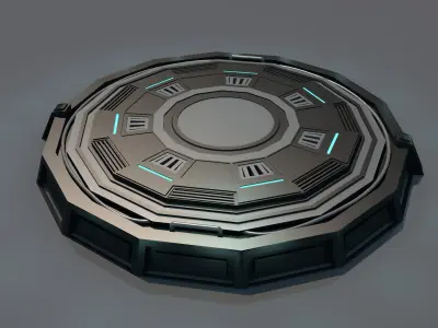 Landing platform 3D model