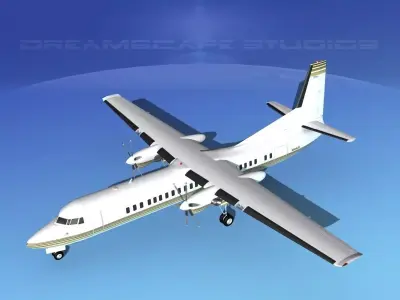 Fokker F-60 Corporate 2 3D model