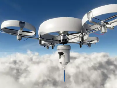 spy Drone Low-poly 3D model