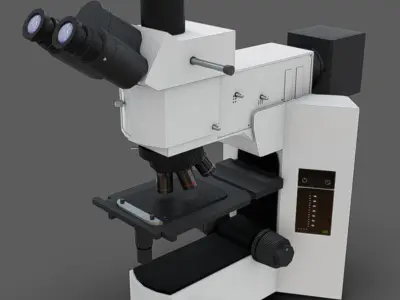 Microscopes Low-poly 3D model