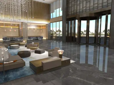 The Hotel Lobby 4 3D model