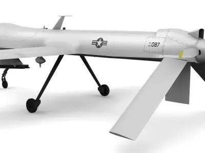 MQ1 Predator Low-poly 3D model