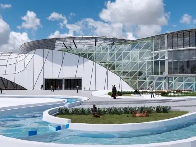 Modern Convention Center Exterior Design 3D model