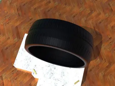 ORTAS TIRE NO 29 GAME READY Low-poly 3D model