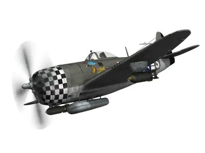 Republic P-47D Thunderbolt - Eileen 3D model