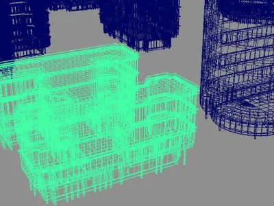 Skyscraper Cityscape 3D model