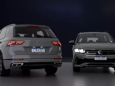 Tiguan r line 2024 3D model