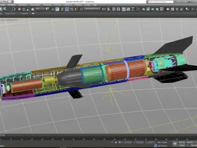 Missile detail 3D model