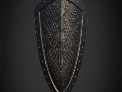 Dark Souls Black Knight Shield for Cosplay 3D print model