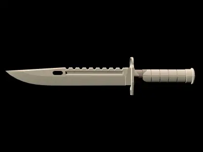 HIE Game Ready Dagger D171225 Free low-poly 3D model