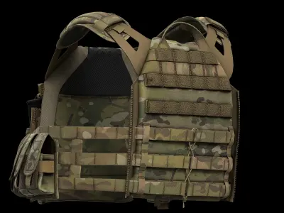 Plate Carriers CRYE JPC 2 V2 Low-poly 3D model