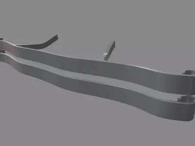 Bull Bar 02 Low-poly 3D model