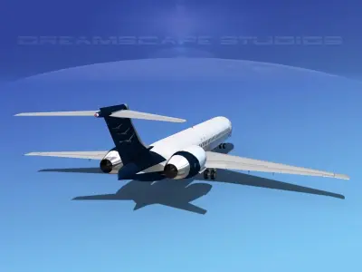 McDonnell Douglas MD-87 Corporate 13 3D model