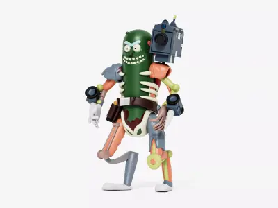 Cartoon Sci Fi Mutant Character Model 3D model