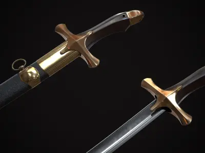 Mameluke sword 3D model