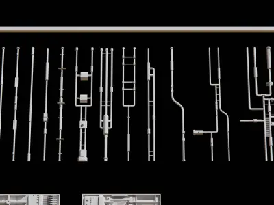 SCIFI KITBASH 3D model