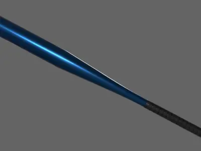 PBR Baseball Bat Low-poly 3D model