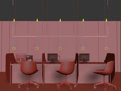 COUTER BARIER FULL 3D SCENE Free 3D model