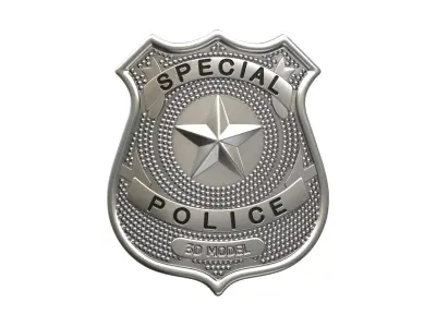 Police Badge 3D model