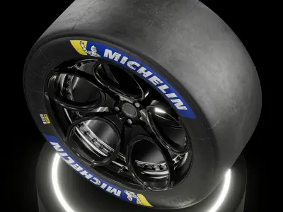Michelin Pilot Sport 31 71 19 Dual Logo 3D model