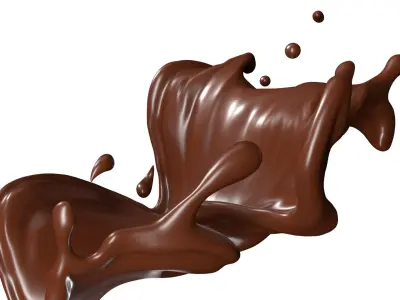 Chocolate Splash Free 004 3D model