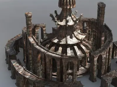 Dragon Master Shinto tower 2 3D model