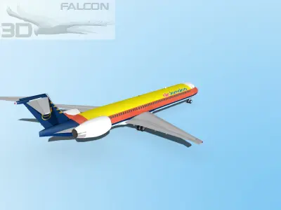 Falcon3D MD-80 Air Jamaica 3D model