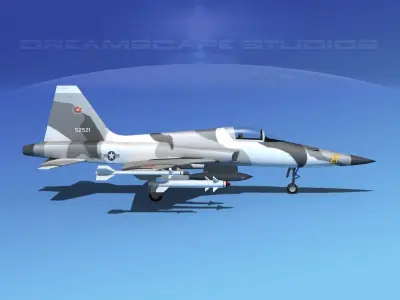 Northrop F-5E Tiger V12 Navy 3D model