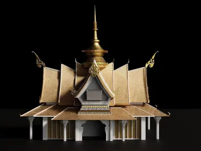 Thai Temple 3D model