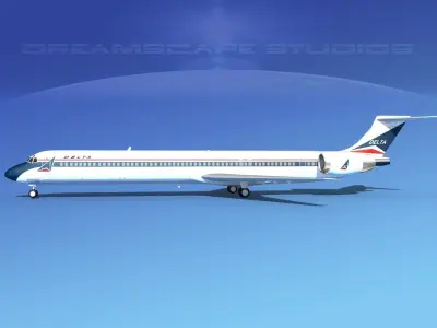 McDonnell Douglas MD-90 Delta 1 3D model