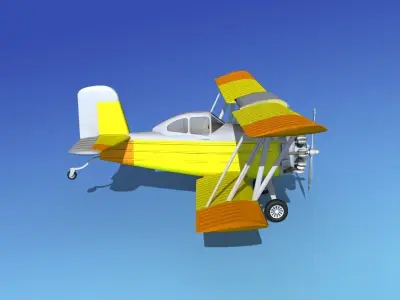 Grumman G-164 AgCat V05 3D model