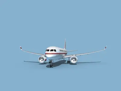Airbus A220-300 Corporate 1 3D model