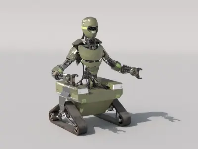 army robot 3D model