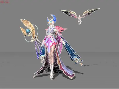 Pharsa Neon Shingetsu Low-poly 3D model