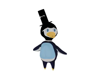 char Pengu the Penguin Low-poly 3D model